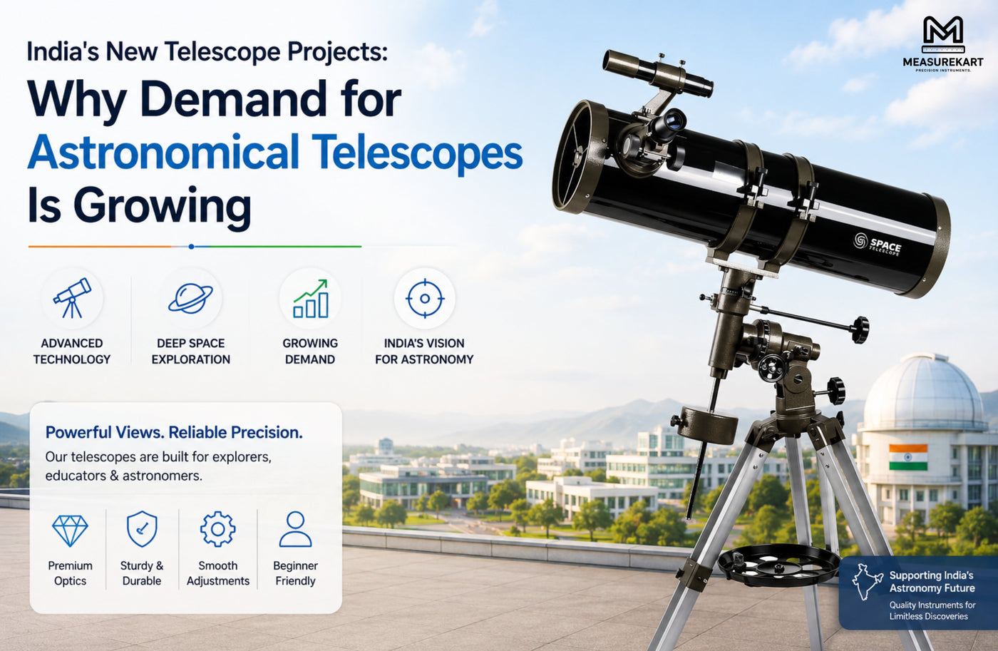 India's new telescope projects driving demand for astronomical telescopes in India