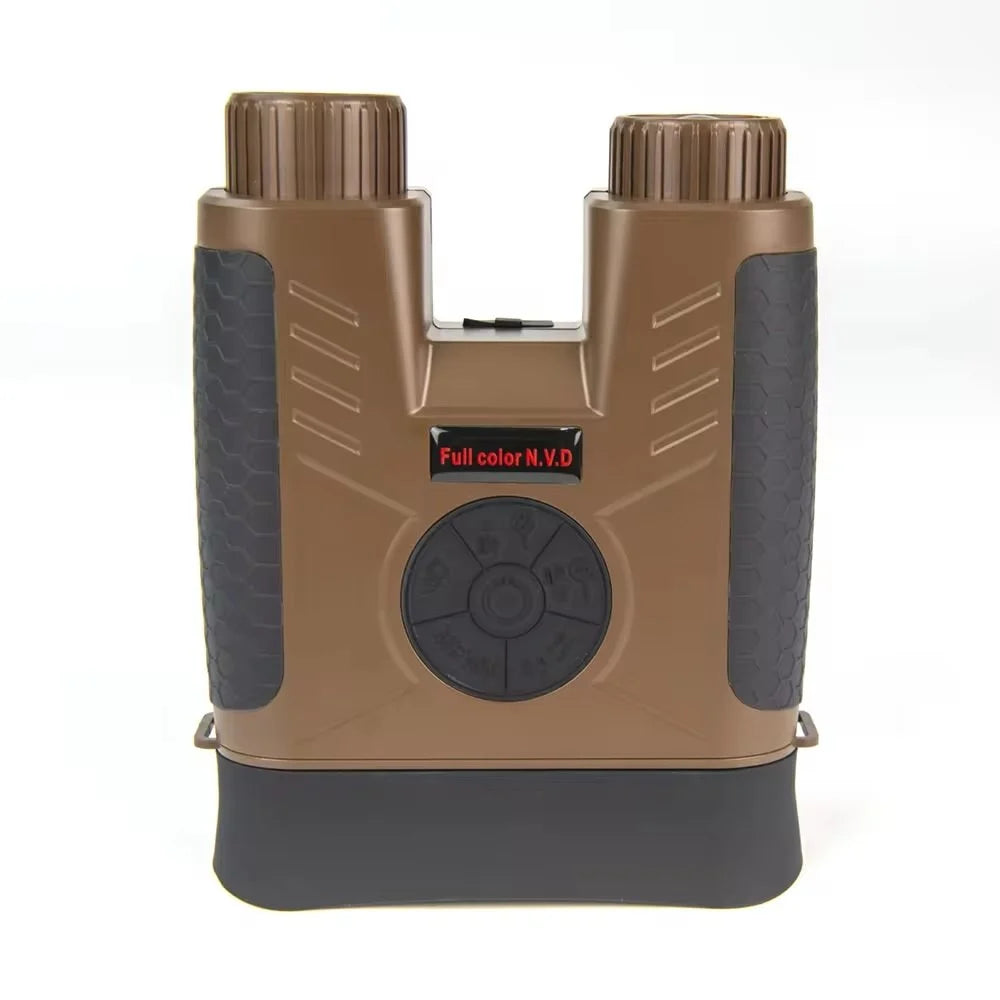 Real Instruments Night Vision Binocular NV0811 with High-Powered 20X Magnification, Full-Color Low-Light Imaging, Adjustable Infrared Illumination, 2.33-Inch HD Display, Long-Range Viewing Up to 600 Meters, Rechargeable Battery and Multi-Language Support