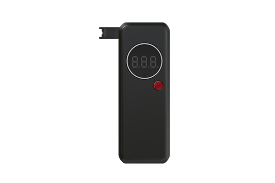 Real Instruments DZ505 Portable Digital Breath Alcohol Tester with Advanced Flat Surface Semiconductor Sensor Technology, High Sensitivity & Repeatability, LED Backlit Display, Audible and Visual Alarms for Exceeding Preset Alcohol Limits, AT-12