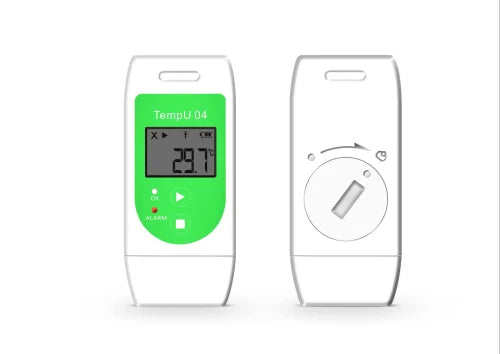 Real Instruments TempU04 USB Digital Temperature and Humidity Data Logger Temperature Monitor with 32000 Points Recording Multiuse Reusable Thermometer For Temperature Monitoring, Food Applications, Storage, Refrigerators - TempU04