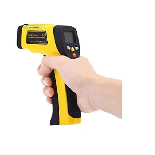 Real Instruments Laser Infrared Thermometer Non-Contact Digital Handheld Temperature Gun With Back Light LCD Display IR Thermometer For Industrial, Kitchen Cooking, Ovens (IR-1050)