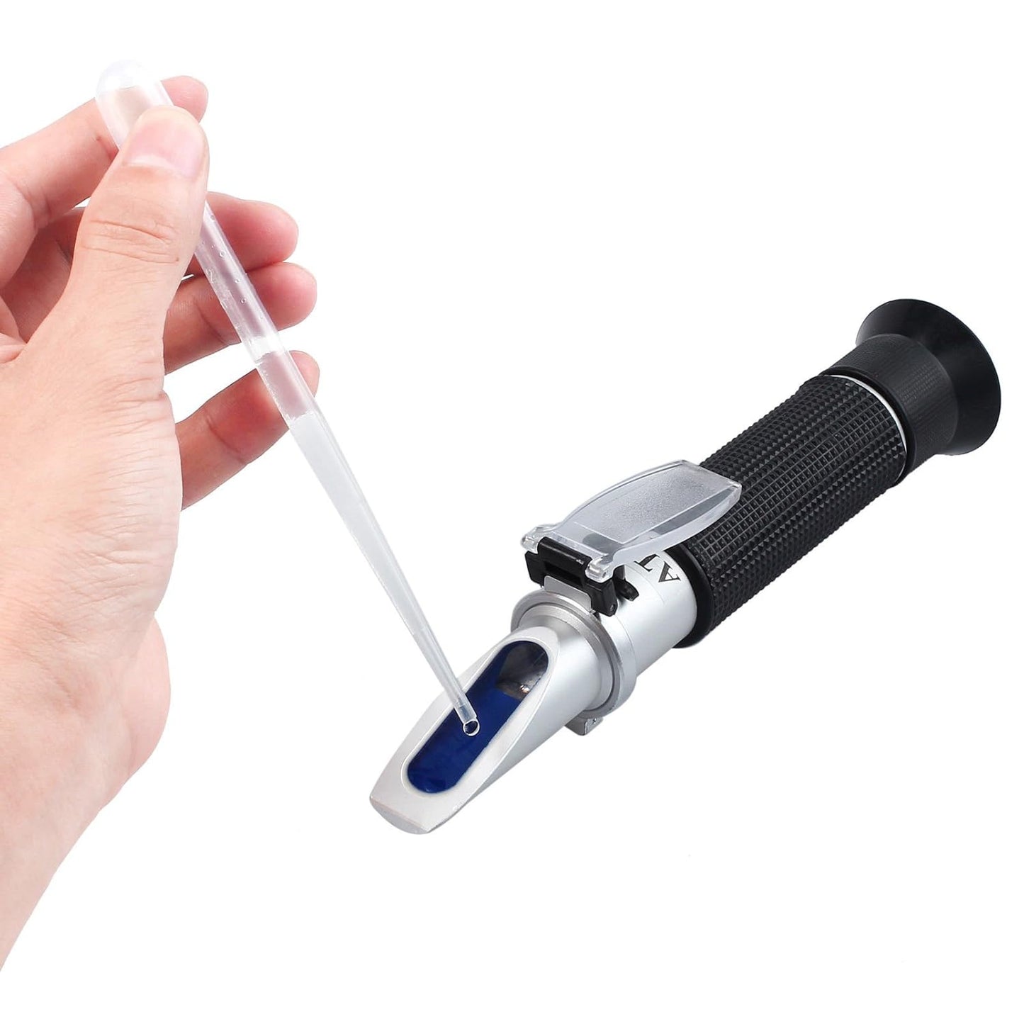 Real Instruments 0 To 100 PPT Salinity Refractometer For Seawater And Marine Fishkeeping Aquarium With Automatic Temperature Compensation ATC