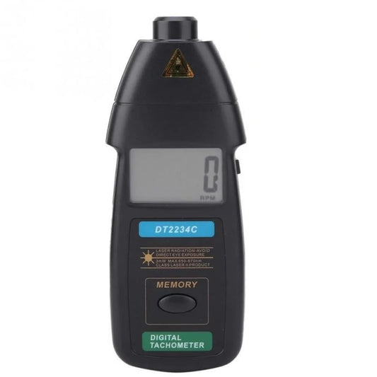 Real Instruments DT-2234C Handheld Non Contact Tachometer RPM Meter Rotation Speed Measurement Laser Type 2.5-99999 RPM Speed Meter Gauge