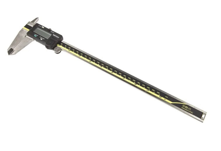 Mitutoyo Digital Vernier Caliper 500-193-20 12 Inch (0-300 mm) with Large LCD Display, Stainless Steel Construction, Dual Metric & Imperial Measurement System for Accurate Internal, External, Depth & Step Measurements, VC-11