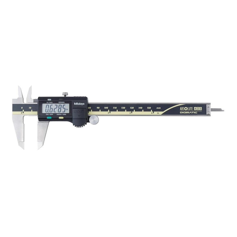 Mitutoyo 500-196-20 Digital Vernier Caliper 150mm/6 inch with LCD Display, Stainless Steel Construction, Dual Metric & Imperial Measurement System for Accurate Internal, External, Depth & Step Measurements, Advanced Absolute Scale, VC-09