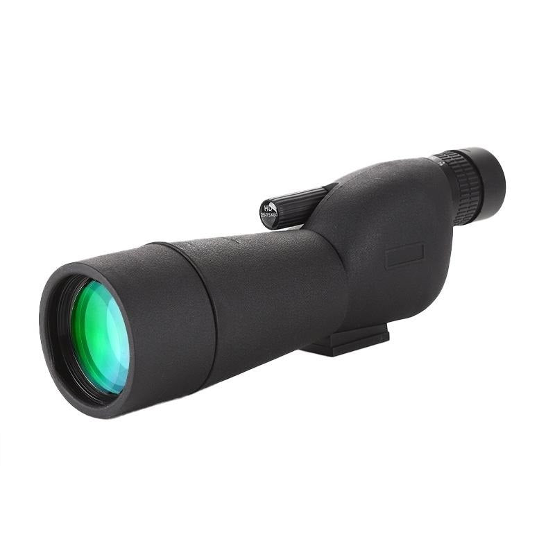 Real Instruments High Magnification 25-75x60 HD Outdoor Monocular Zoom Telescope Bak4 FMC Low Light Night Vision for Moon Viewing Bird Watching
