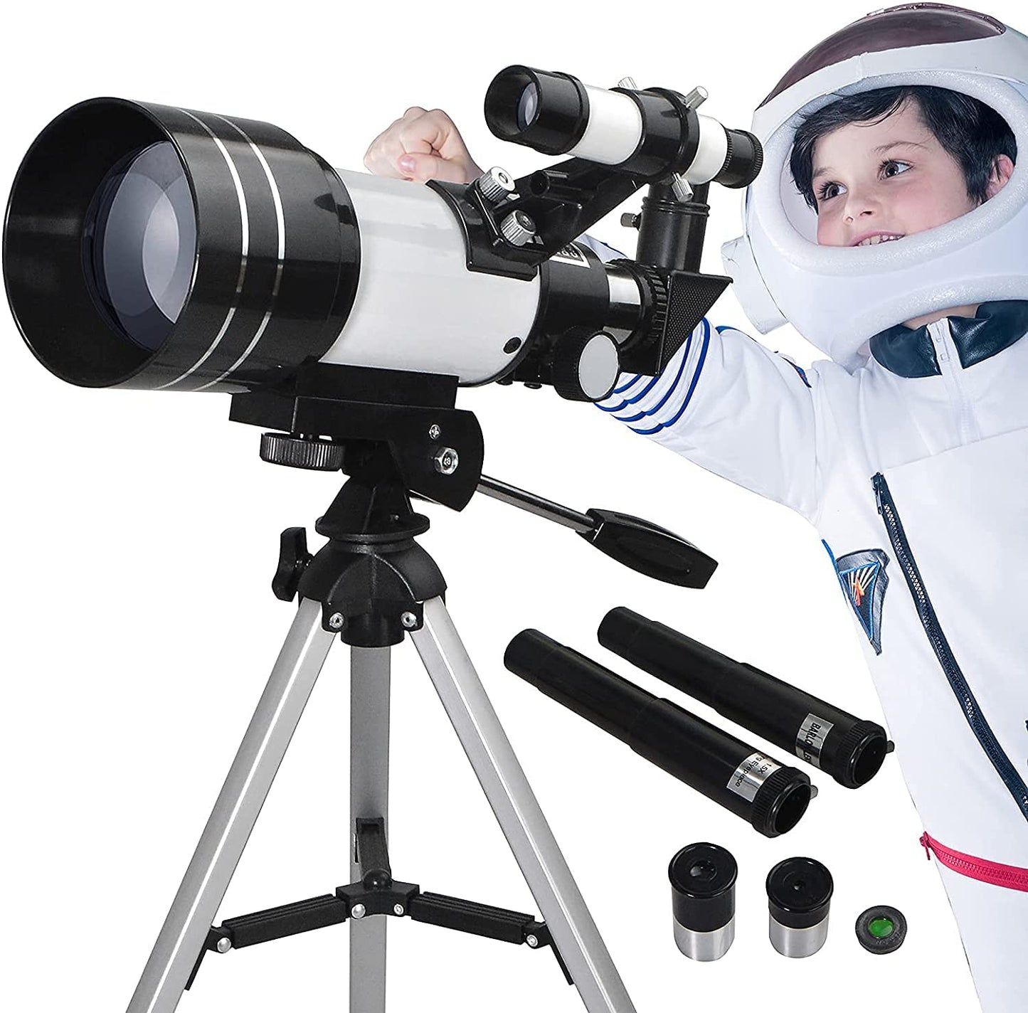 Real Instruments F30070M Telescope For Students High Power Telescope With Adjustable Tripod, F30070