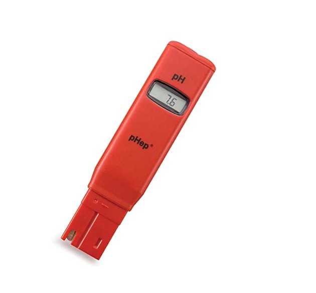 Real Instruments HI98107 pHep Digital pH Meter Pocket Size pH Tester with LCD Display for Water, Aquarium, Hydroponics, Pool & Laboratory Use