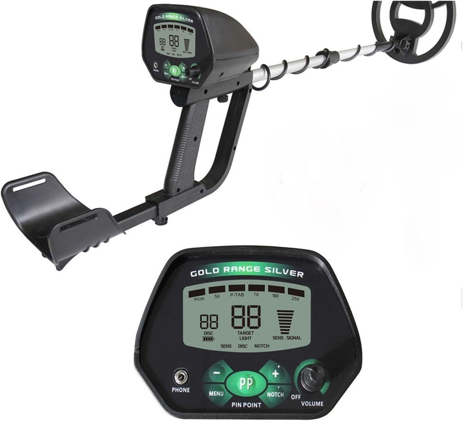 Real Instruments Metal Detector for Adults MD4090 - Treasure Hunting, Gold/Mineral Prospecting, Metal Detection - Digital, Waterproof, High Accuracy