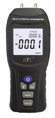 HTC PM-6115 Digital Manometer - Advanced High-Precision Pressure Measurement Device with Multi-Unit Capability, Backlit LCD Display, and Compact Design for Accurate Monitoring up to 15 PSI