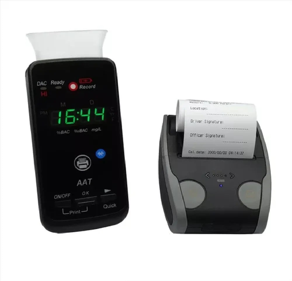 Real Instruments Alcohol Tester AA2010P Breathalyzer & Quick Screening Test With Printer, AT-23