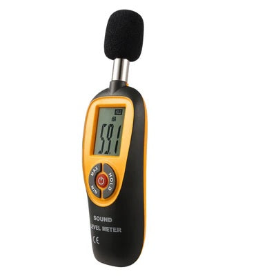 Real Instruments HT-90A Digital Sound Level Meter 30 dB to 130 dB Range, A-Weighting & C-Weighting, Fast/Slow Response Modes, LCD Display with Backlight, Data Hold Function, Auto Power Off for Industrial, Environmental & Construction Noise Monitoring