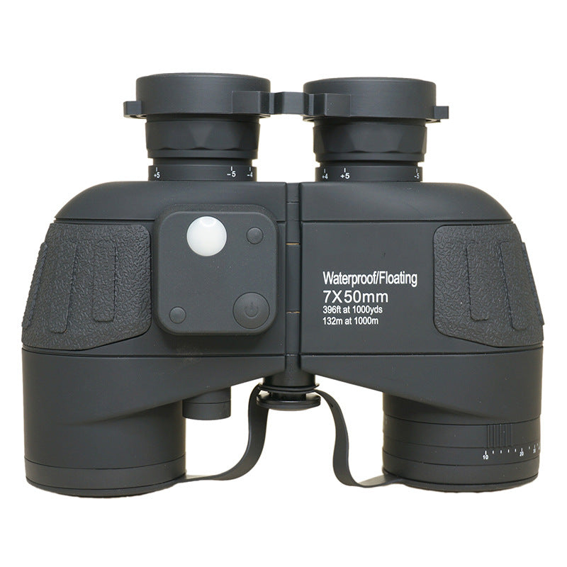 Real Instruments 7x50 Marine Binoculars Waterproof & Floating with Rangefinder Compass, MBC-7x50