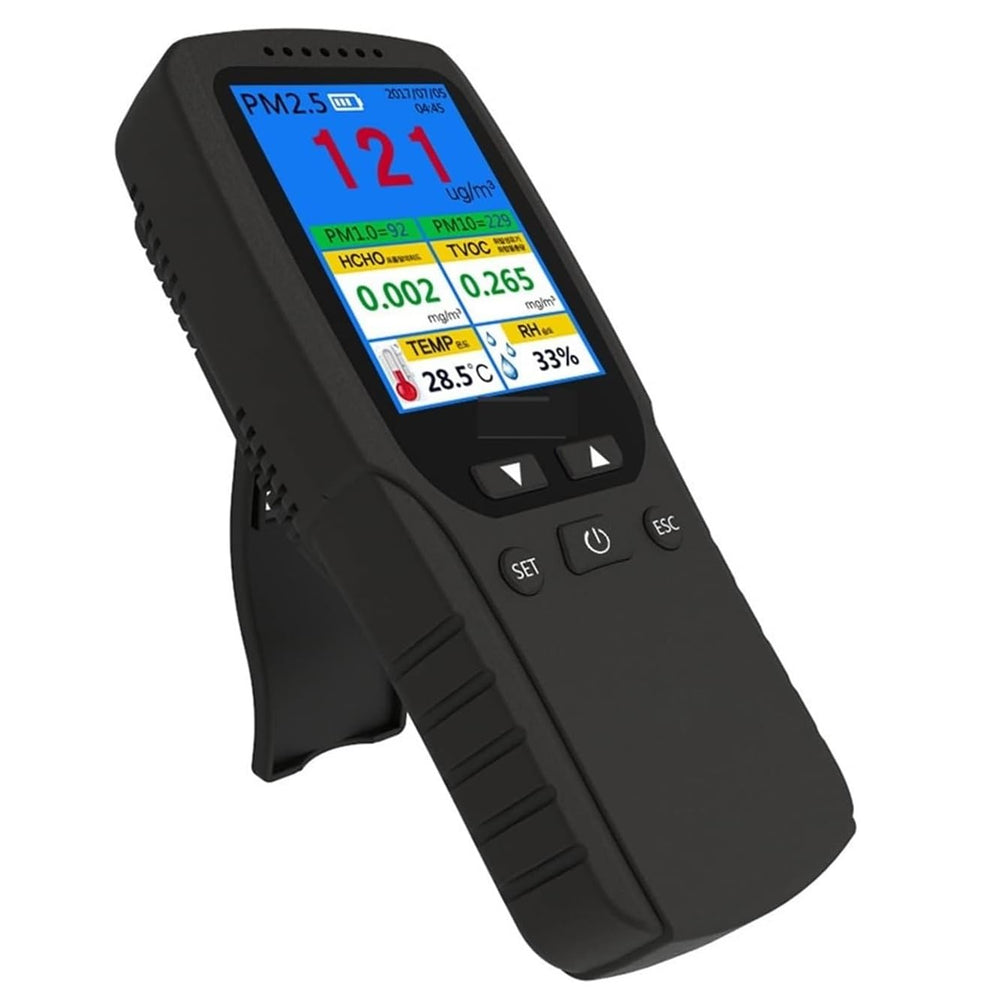 Real Instruments 8-in-1 Air Quality Monitor PM2.5, PM10, HCHO Meter AQM-05