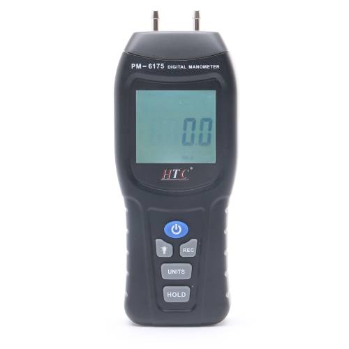 HTC PM-6175 Digital Manometer 75 PSI with Wide-Range Pressure Measurement, Multiple Units, and High Accuracy for Industrial, HVAC, and Scientific Applications
