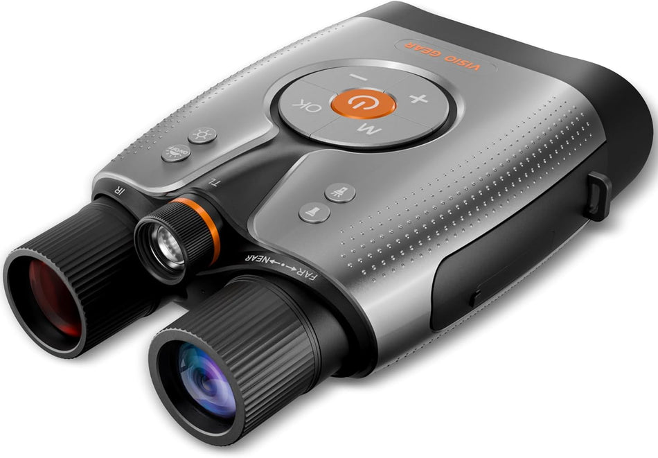 Real Instruments True 4K Night Vision Binoculars – Night Thunder X1 Night Vision Goggles for Adults with 3940ft Range, Full Color Photo and Video with App Control, 64GB Card for Camping & Security