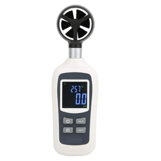 Real Instruments Anemometer RI-915 Digital Wind Speed Meter Portable Handheld LCD Display Anemometer Non-magnetic 0.4~30.0 m/s (0.1 m/s) For Wind Power Generation Nautical Measurement