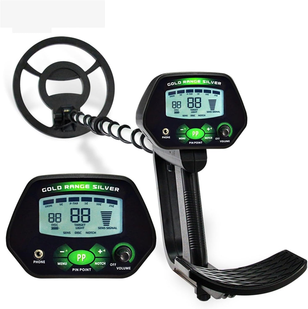 Real Instruments MD-4090 Digital Underground Metal Detector – High-Precision LCD Display with Pinpoint Function, Adjustable Sensitivity & Discrimination, Waterproof Coil – Ideal for Coins, Jewelry & Relic Hunting
