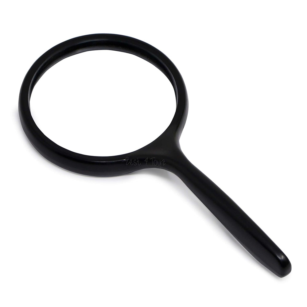 Real Instruments Magnifying Glass 5X with 75mm Optical-Grade Acrylic Lens, Compact and Lightweight Design, Ergonomic Handle, and Durable Anti-Scratch Coating for Reading, Inspection, Crafting, and Precision Applications