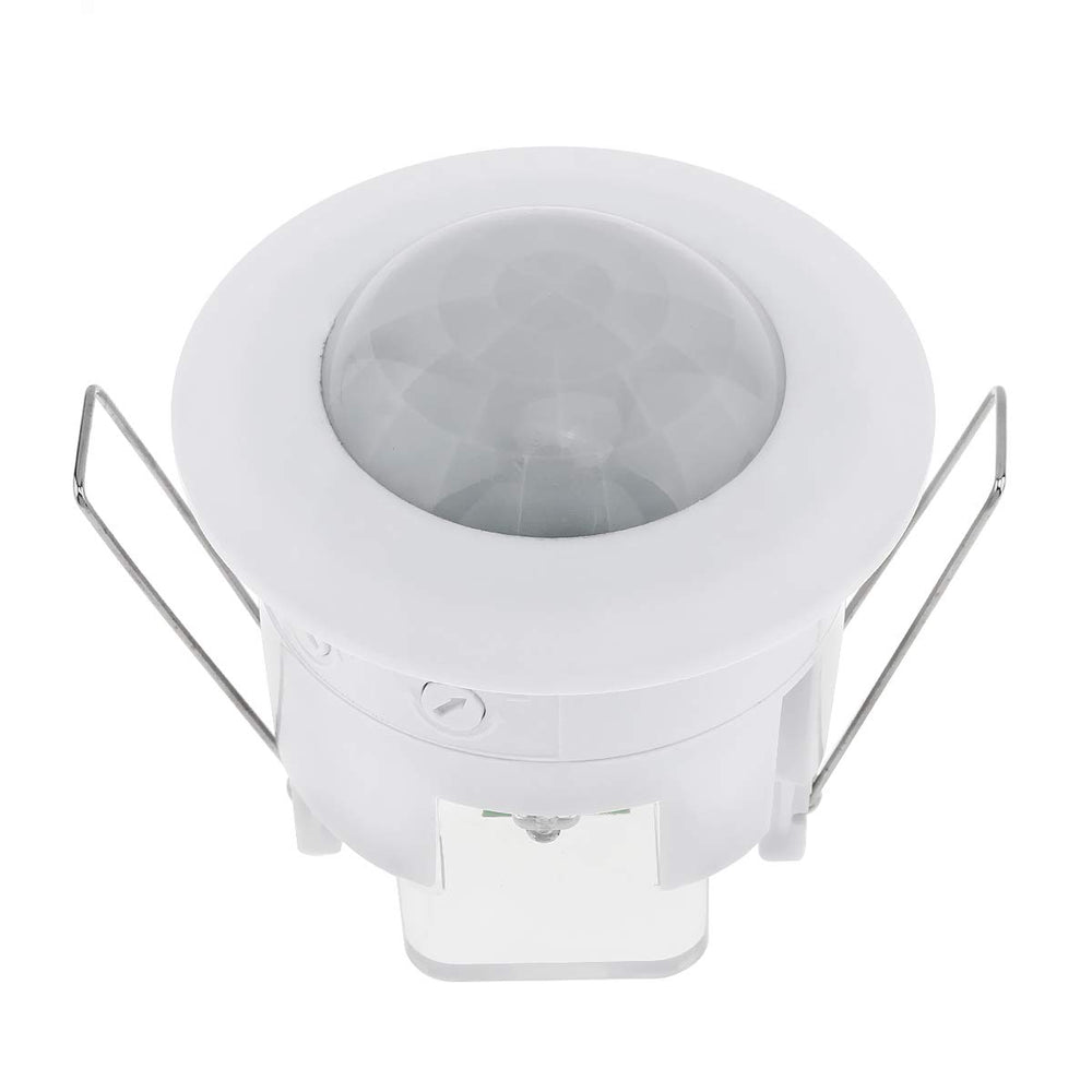 Real Instruments 110-240V Infrared Motion Sensor Switch, Recessed Fall PIR Ceiling Motion Sensor Detector Light Switch Adjustable 360 Degree