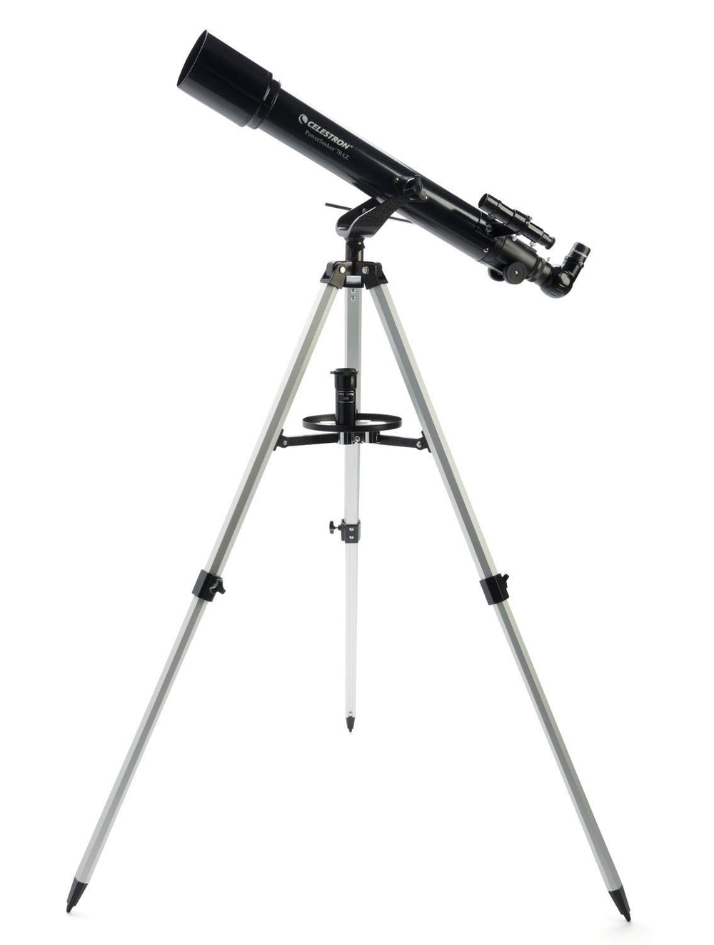 Celestron 70AZ Achromatic Refractor Telescope with 70mm Aperture, 700mm Focal Length, Altazimuth Mount, and Adjustable Aluminum Tripod for Beginner Astronomers and Terrestrial Viewing