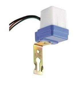 Real Instruments Photocell 6 Amp Day Night Sensor for Street Light Garden Light 220 V Auto Day/Night on and off Photocell, LDR Sensor Switch