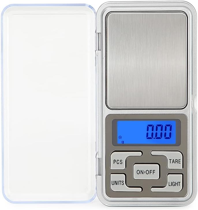 Real Instruments Digital Pocket Scale, 200g Capacity High Precision Balance of 0.01g, Mini Electronic Grams Reloading Weight, Food, Jewelry Gem, Kitchen, Micro Jewellery Weighing Gold Electronic Machine - MH-200