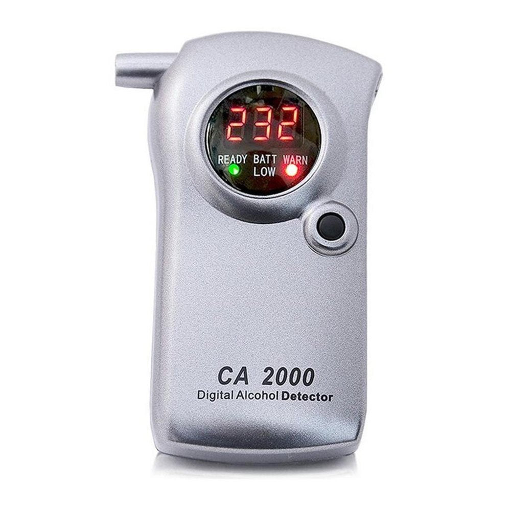 Real Instruments CA2000 Portable Digital Highly Reliable, Accurate & Quick Breath Alcohol Analyzer LED Display Alcohol Detector Breathalyzer Machine, AT-18