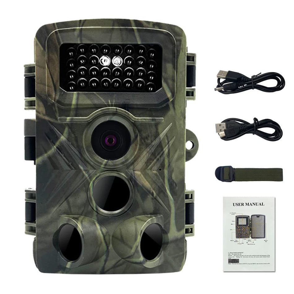 Real Instruments PR3000 36MP 1080P Night P Video Taking Trail Camera Multi-Function Outdoor s Animal Observation House Monitoring Camera IP66 Waterproof with 34 Lights Camera