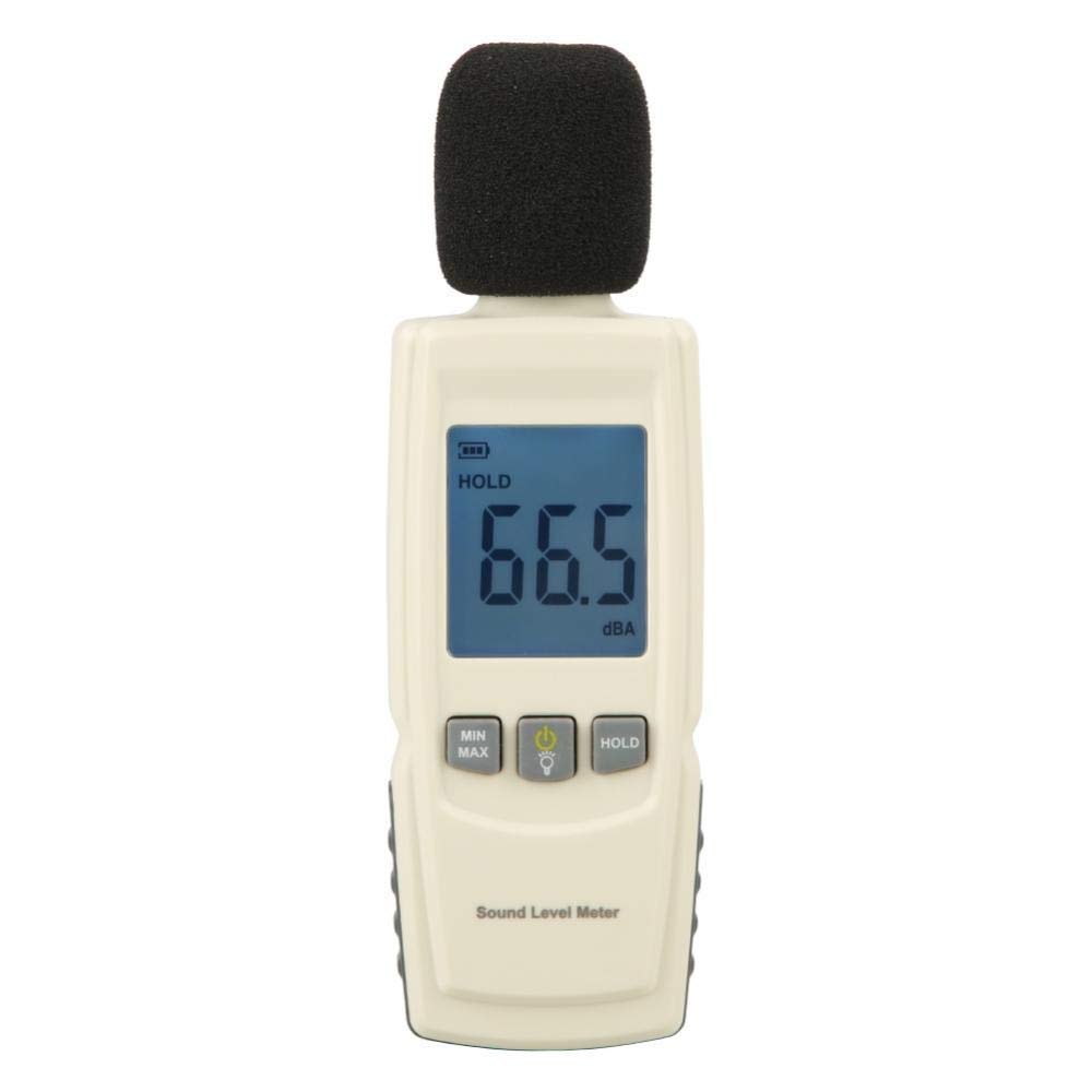 Real Instruments Digital Handheld 30-130 dB Sound Level Audio Volume Noise Meter Tester Max/Min/Data Hold, LCD Display And Backlight Portable Measurement Equipment Decibel Meter Device (GM-1352)