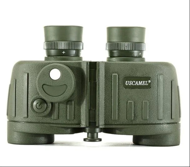 Real Instruments High-Performance 8x30 Military Binoculars US Camel with Fully Multi-Coated Optics, Wide Field of View, Durable Rubberized Armor, Water-Resistant, Central Focus Mechanism, Right Eyepiece Diopter Adjustment for Birdwatching, Wildlife