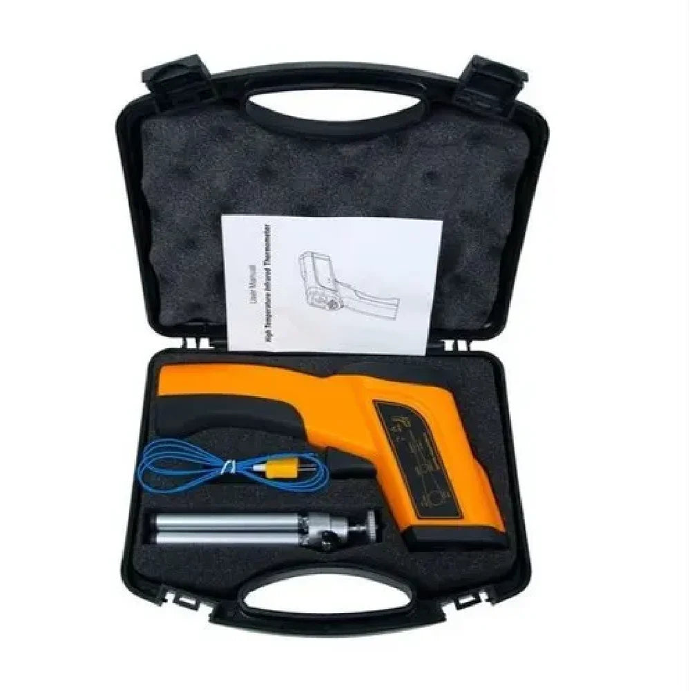 Real Instruments Infrared Thermometer Measurement Range (200°C to 2200°C), Dual-Laser Targeting, Non-Contact Digital Temperature Detection, Adjustable Emissivity, Fast Response Time, Backlit LCD Display and Precision Thermal Sensing, IR-2200