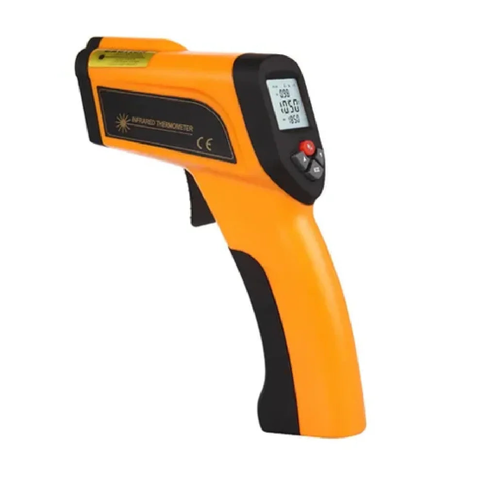 Real Instruments Infrared Thermometer Measurement Range (200°C to 2200°C), Dual-Laser Targeting, Non-Contact Digital Temperature Detection, Adjustable Emissivity, Fast Response Time, Backlit LCD Display and Precision Thermal Sensing, IR-2200