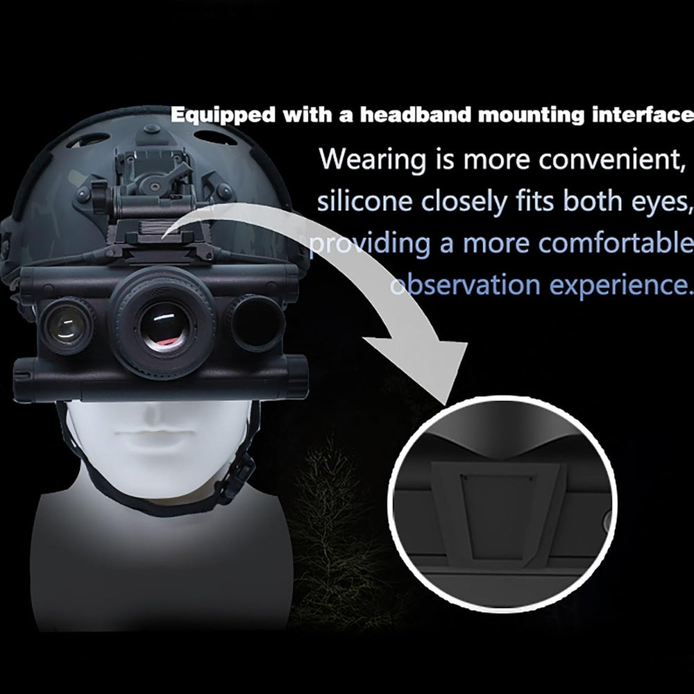 Real Instruments Night Vision Goggles New Round Screen NVZ9157, 32GB TF Card for Photo and Video, Low Light Full Color Outdoor Night Camera Digital Infrared Binocular Night