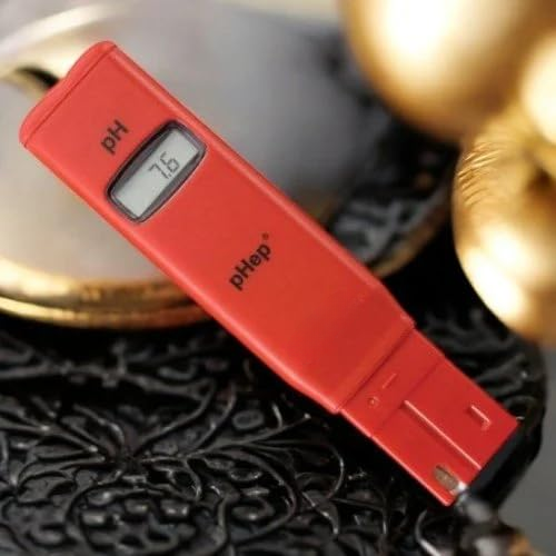 Real Instruments HI98107 pHep Digital pH Meter Pocket Size pH Tester with LCD Display for Water, Aquarium, Hydroponics, Pool & Laboratory Use