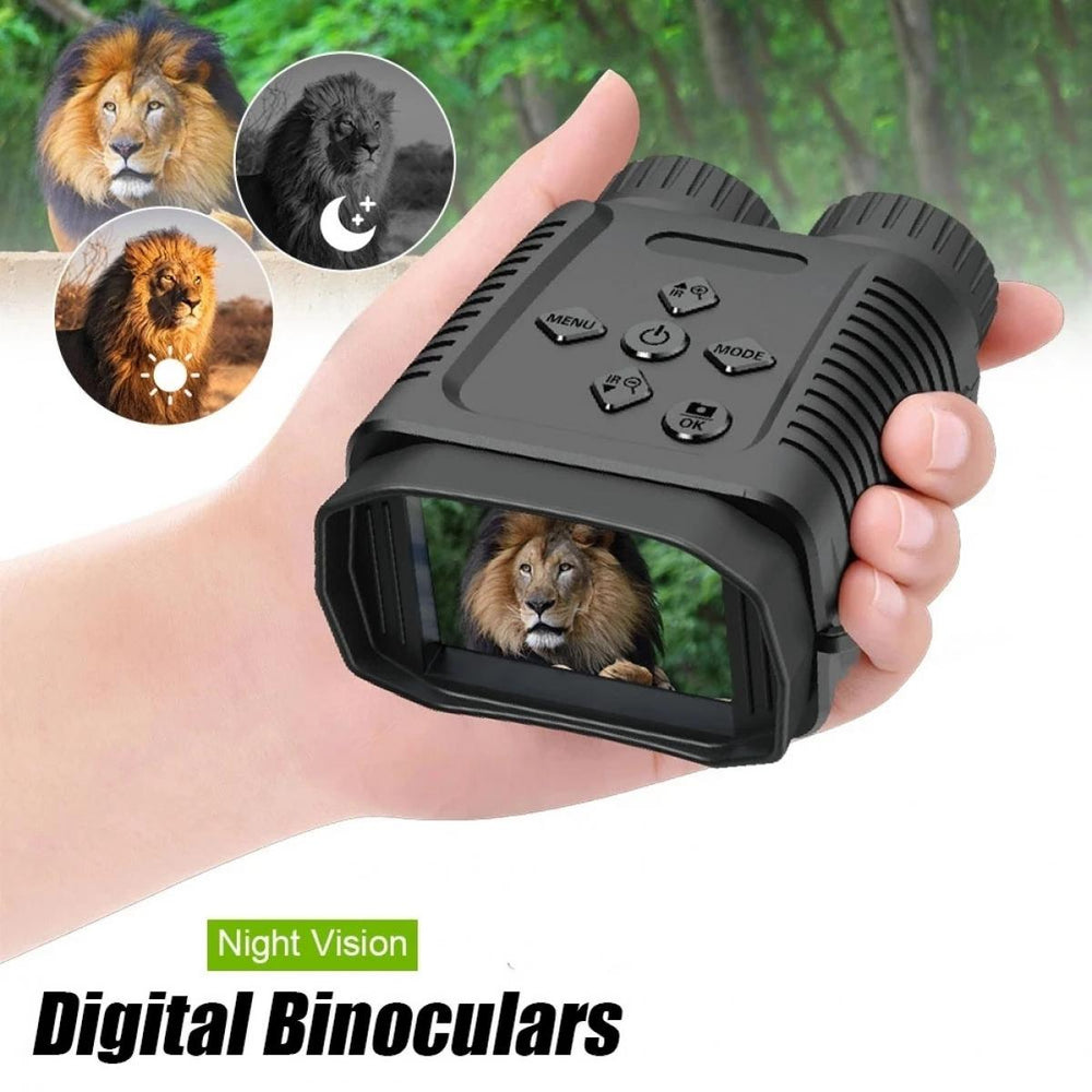 Real Instruments R6 Digital Night Vision Binoculars, 1080p Full HD Photo Night Vision Infrared Optical Binocular 5X Digital Zoom Photo Video Playback Modes 2.4-inch Display 1000ft Viewing Distance Goggles Day & Night Use for Hunting, Camping, Surveillance