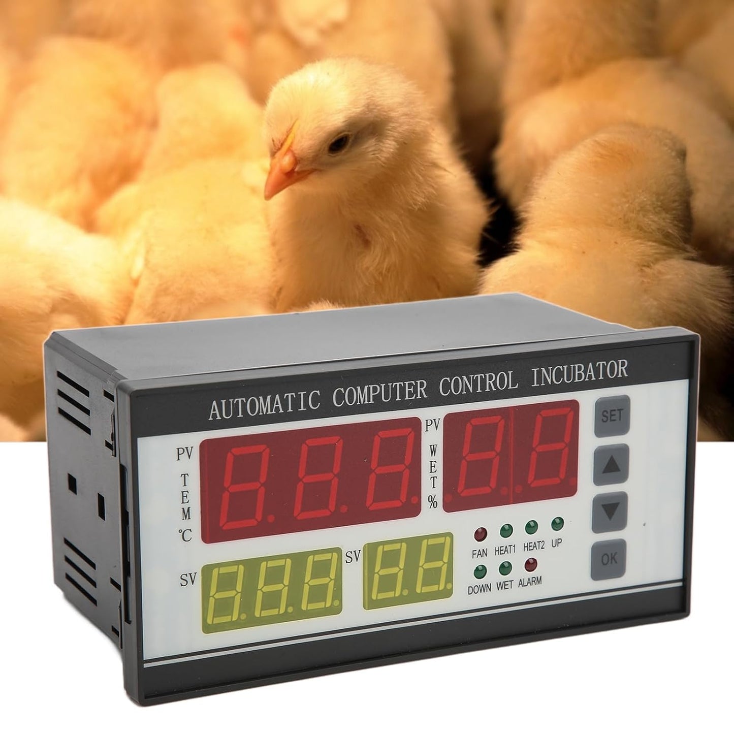 Real Instruments XM-18 Digital Automatic Small Egg Incubator Thermostat Controller With Temperature and Humidity Sensor 220V,110V (-10℃ - 60℃)