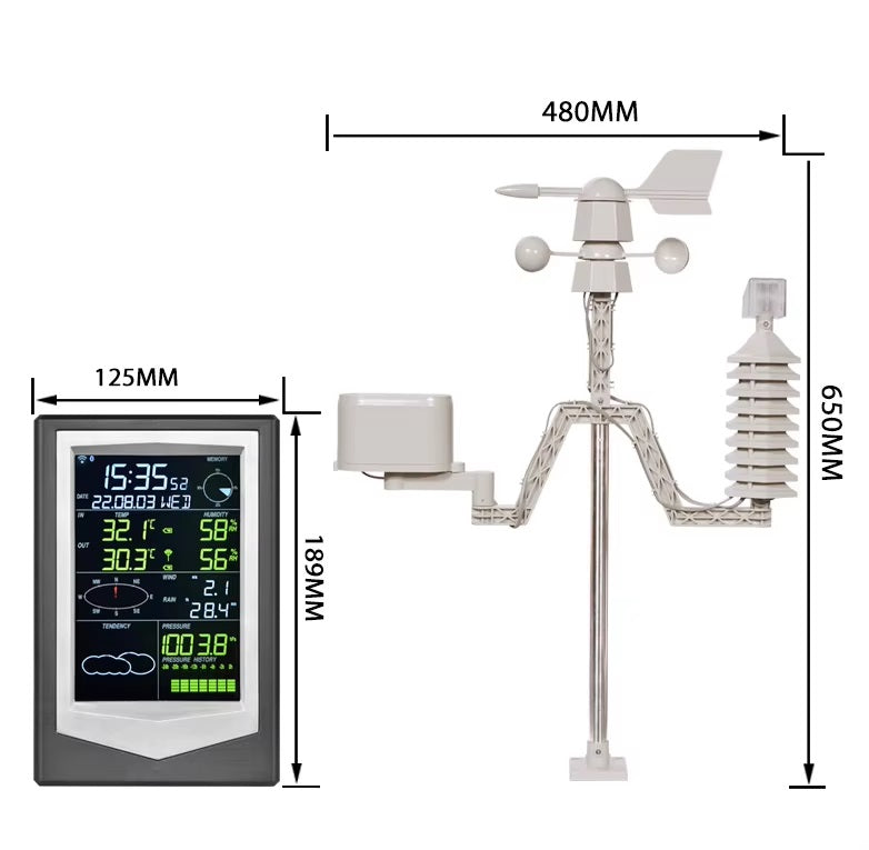 Real Instruments WiFi Wireless Outdoor Sensor Rain Gauge temperature humidity Weather Station, WS2040VA