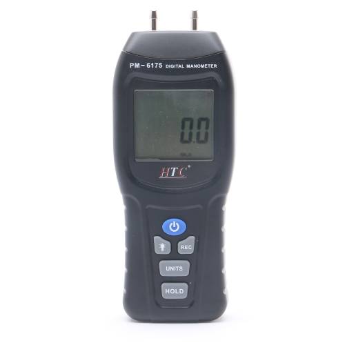 HTC PM-6175 Digital Manometer 75 PSI with Wide-Range Pressure Measurement, Multiple Units, and High Accuracy for Industrial, HVAC, and Scientific Applications