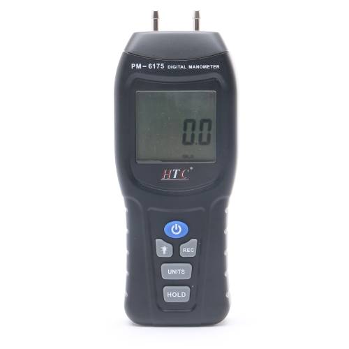 Real Instruments HTC PM-6175 Digital Manometer 75 PSI with Wide-Range Pressure Measurement, Multiple Units, and High Accuracy for Industrial, HVAC, and Scientific Applications