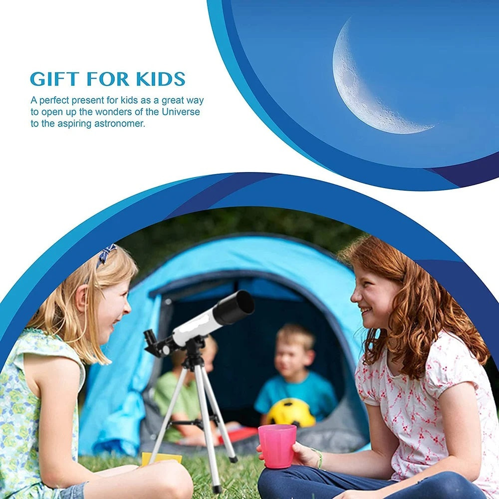 Real Instruments F36050B Kids Astronomical Telescope Professional 90X With Tripod For Kids, F36050B