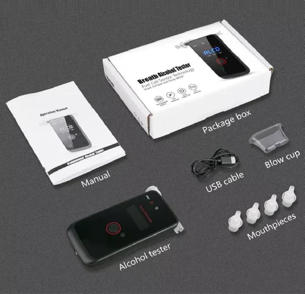 Real Instruments Alcohol Tester AA2010P Breathalyzer & Quick Screening Test With Printer, AT-23