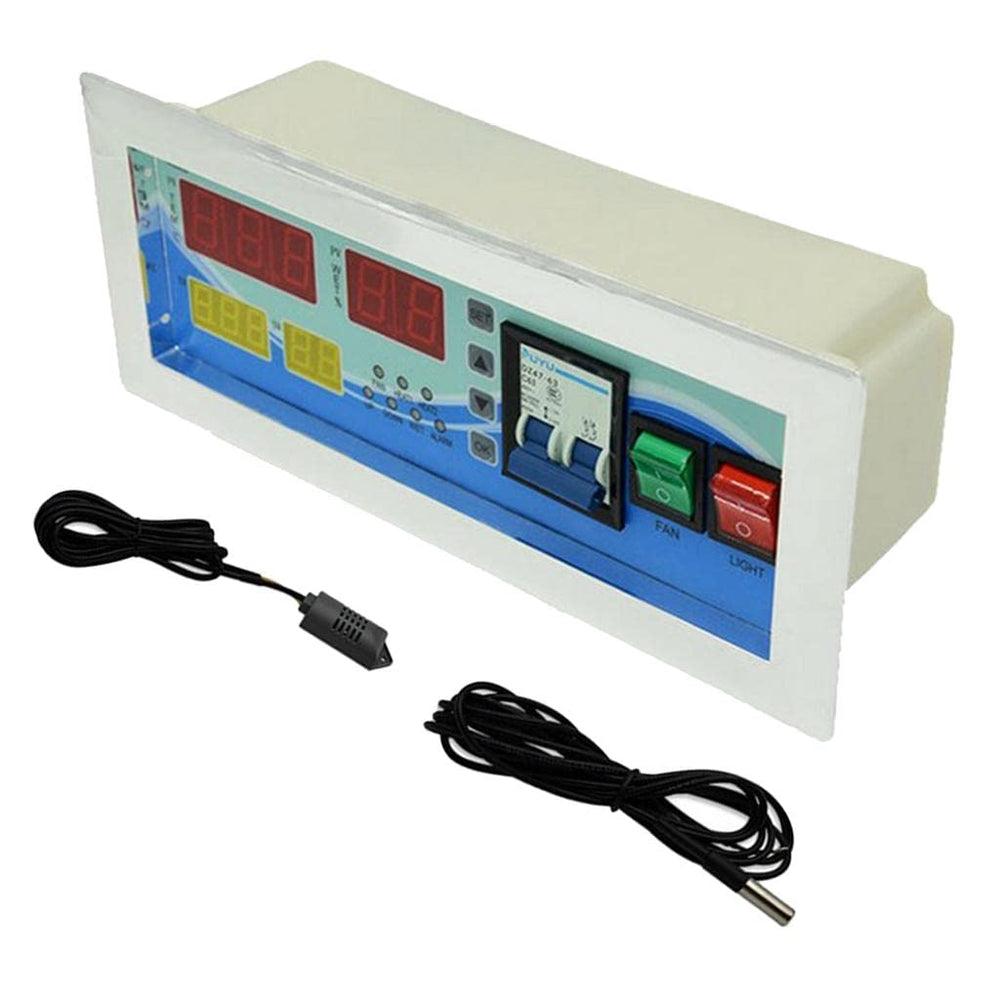 Real Instruments XM-18D Digital Incubator with Precise Temperature & Humidity Control, Automatic Egg Turning, High-Precision Sensors, LCD Display, Alarm System, Energy-Efficient Operation & Programmable Functions for Poultry, Reptile & Bird Egg Hatching