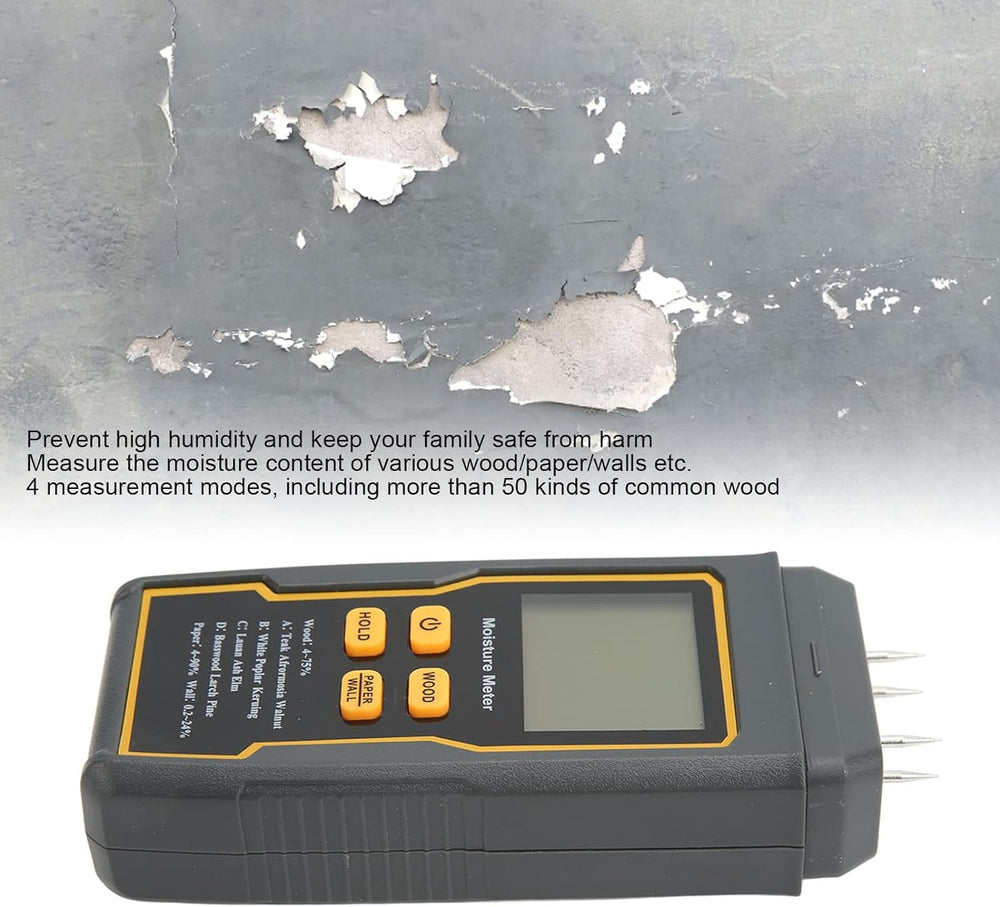 Real Instruments HY-16 Digital Wood Moisture Meter 0–99.9% Two-Pin Moisture Tester