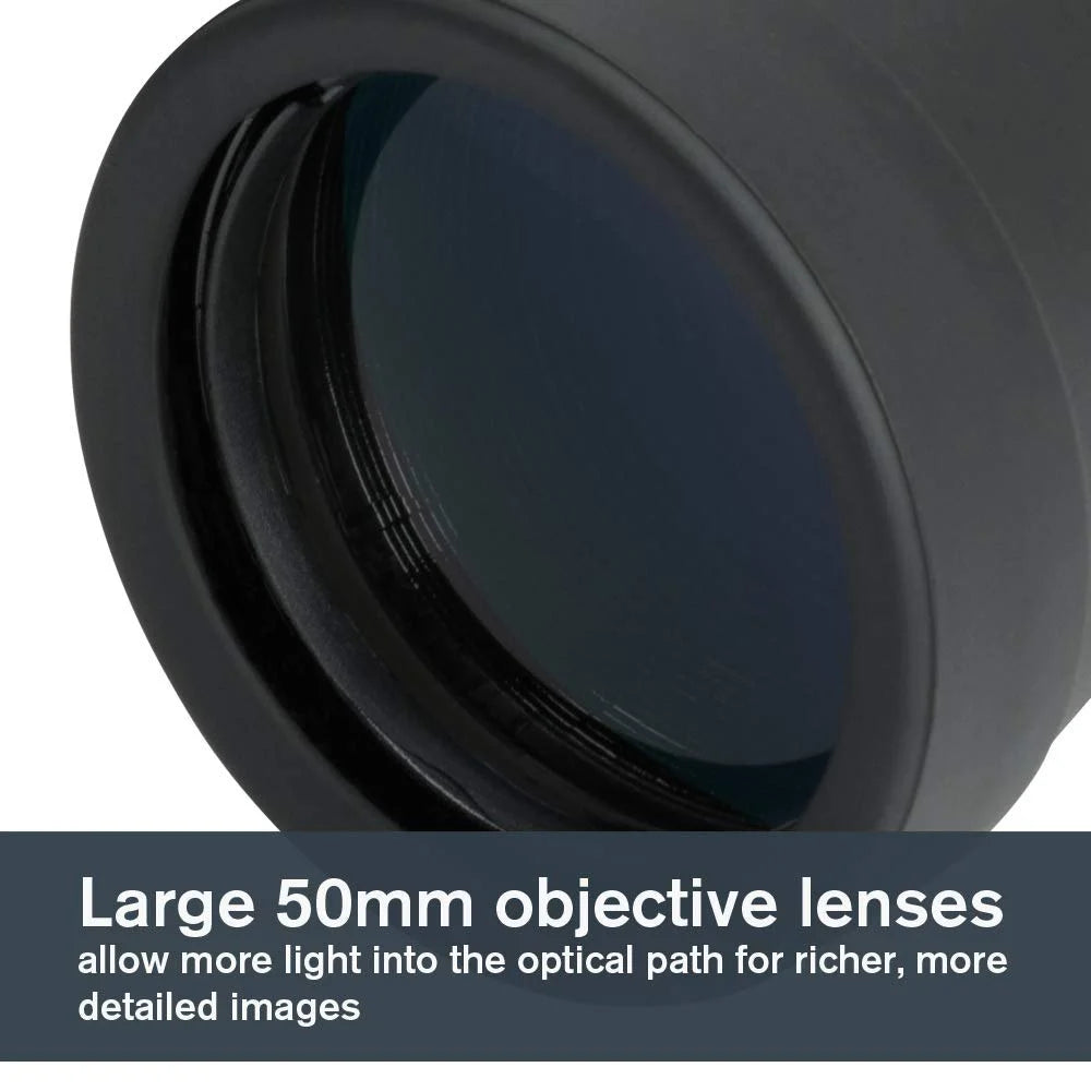 Celestron UpClose G2 10x50 Wide-Angle Porro Prism Binoculars with Multi-Coated Optics, Large 50mm Objective Lenses, Durable Rubber Armor Coating, Water-Resistant, Central Focusing Mechanism, Tripod Adaptability & Diopter Adjustment