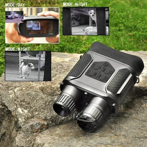 Real Instruments NV-400 B Digital Night Vision Binocular, NV400B Camera NV400B 7X31 Infared Digital Hunting Night Vision Binoculars 2.0 LCD Military Day Night NV Goggles Telescope IR Binocular Hunter (Black)