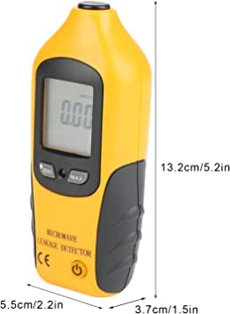 Real Instruments High Precision Microwave Detector HT-M2 Digital LCD Display Microwave Leakage Detector Radiation Meter Tester High Sensitivity to Radiation and Built in Alarm Function