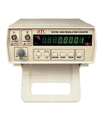 Real Instruments HTC VC-3165 High-Precision Digital Frequency Counter with Dual Channel Input, Wide Frequency Range from 0.01 Hz to 2.4 GHz, Adjustable Gate Time, 8-Digit LED Display, and Stable Operation for Electronic Testing and Laboratory Applications