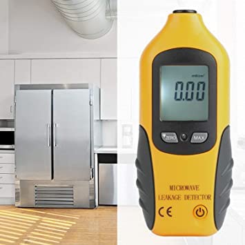 Real Instruments High Precision Microwave Detector HT-M2 Digital LCD Display Microwave Leakage Detector Radiation Meter Tester High Sensitivity to Radiation and Built in Alarm Function