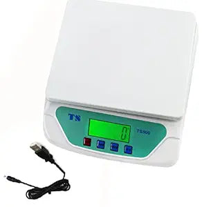 Real Instruments Multipurpose Electronic Digital Weighing Scale Weight Machine TS-500 Kitchen Weight Measuring Machine Digital Weighing Scale for Laboratories, Research Purpose - Capacity 1 Gram to 30 KG